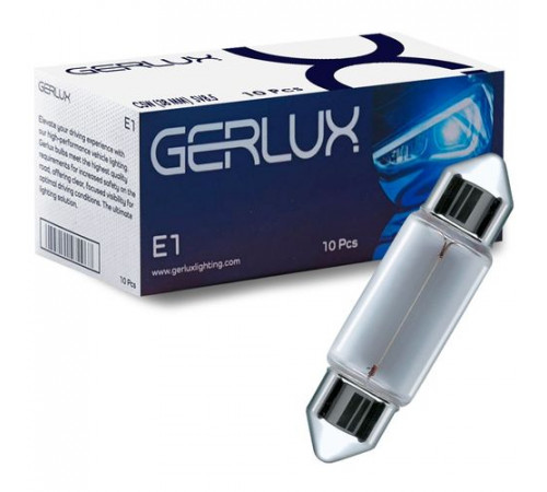 Лампа C5W 12V 11*38mm GERLUX ИндияP239