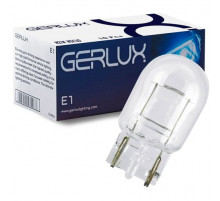 Лампа W21W 12V W3*16D 20mm GERLUX ИндияD382W