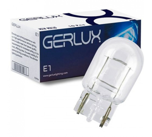 Лампа W21W 12V W3*16D 20mm GERLUX ИндияD382W