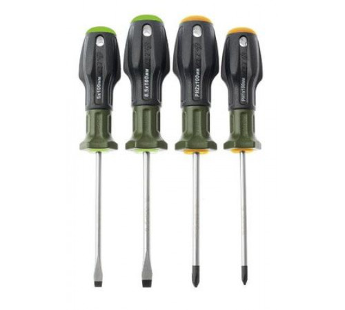Набор отверток c трехкомпонентными рукоятками 4предм. SL, PH ДТ
