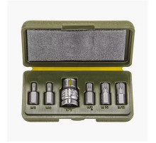 Набор вставок  6 предм.3/8 Spline 30 мм  ДТ