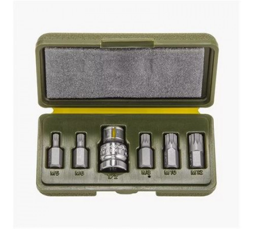 Набор вставок  6 предм.3/8 Spline 30 мм  ДТ