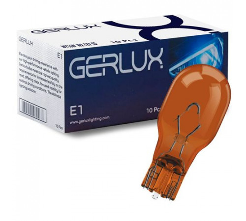 Лампа WY16W желтая 12V W2.1*9.5D 35mm GERLUX ИндияP921BA