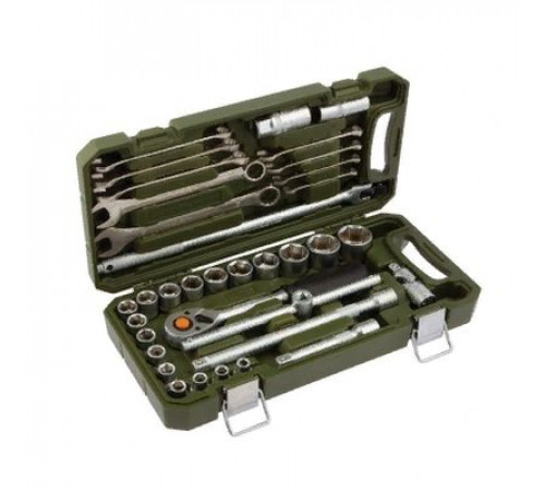 Набор инструмента 35 предм. 1/2 головки с комбинированными ключами ДТ