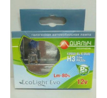 Лампы H3 12V 55W +80% 4500К Диалуч белый свет ЛЧ127ELE-2
