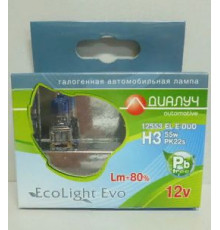 Лампы H3 12V 55W +80% 4500К Диалуч белый свет ЛЧ127ELE-2