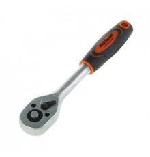 Трещотка 1/2 45 зуба 255мм с резиновой прямой ручкой Avtovirazh