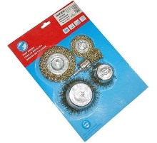 Набор щеток металл со шпильками 5предметов (50,75мм-пл.,25,50,75мм-чашки)