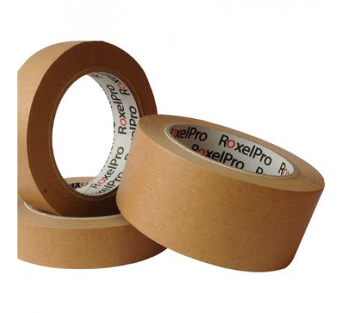 Лента малярная POXTOP 3680,80˚, коричневая, 36ммх40м RoxelPro
