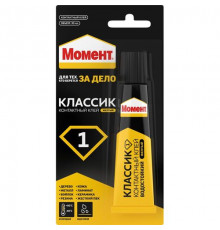 Клей МОМЕНТ Классик-1 контактный Туба на блистер-карте Жёлтый 30 мл