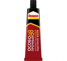 Клей МОМЕНТ Особопрочный 88 контактный Туба в шоу-боксе Жёлтый 125 мл