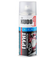 Грунт-наполнитель 1К акриловый белый KUDO аэрозоль 520мл