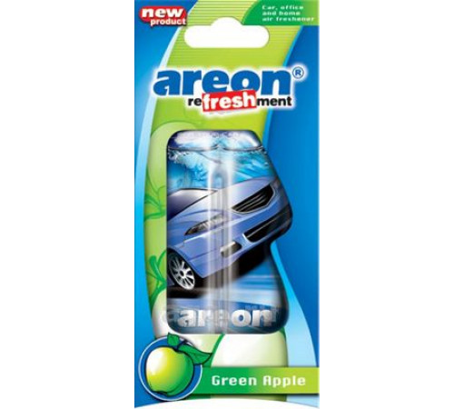Ароматизатор AREON REFRESHMENT LIQUID Green apple (Зеленое яблоко)8.5мл~