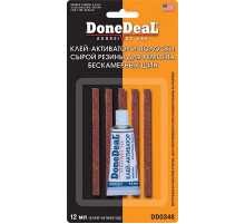 Клей - активатор и полоски сырой резины для ремонта бескамерных шин DoneDeal