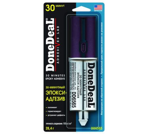 Клей 30-минутный эпокси-адгезив (цвет: прозрачный) DoneDeal 28,4 г