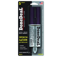 Клей 5-минутный  эпокси-адгезив  для металлов (цвет: серый) DoneDeal 28,4 г