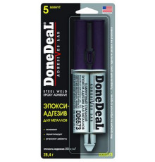 Клей 5-минутный  эпокси-адгезив  для металлов (цвет: серый) DoneDeal 28,4 г