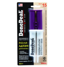 Клей 15-минутный полиадгезив для пластика (цвет: бежевый) DoneDeal 28,4 г