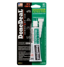 Герметик для стекол прозрачный силиконовый DoneDeal 42.5 г