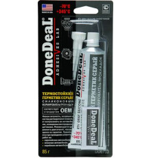 Герметик DoneDeal серый 85г. "ОЕМ" термостойкий силиконовый формирователь прокладок