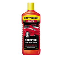 Полироль кузова цветной с полифлоном. Красный DoctorWax 300 мл