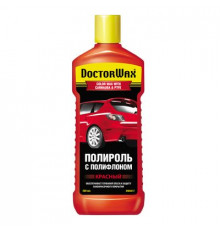 Полироль кузова цветной с полифлоном. Красный DoctorWax 300 мл