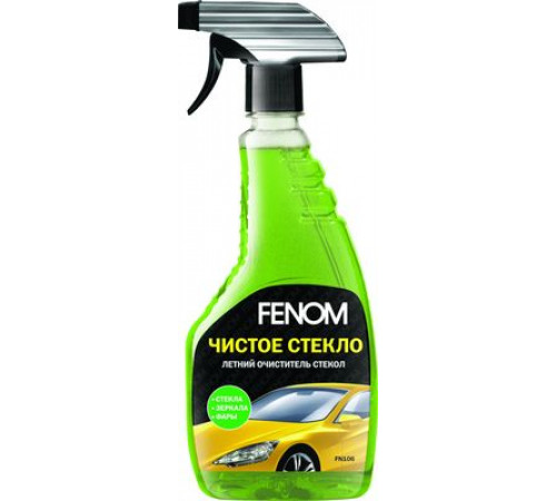 Очиститель стекол  летний "Чистое стекло" FENOM 473 мл ~