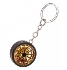 Брелок  Диск колесный с шиной и тормозом. металлический разм.3,5*3,5см BKK 025