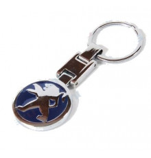 Брелок металл Пежо разм.10*4,5см BMG 007