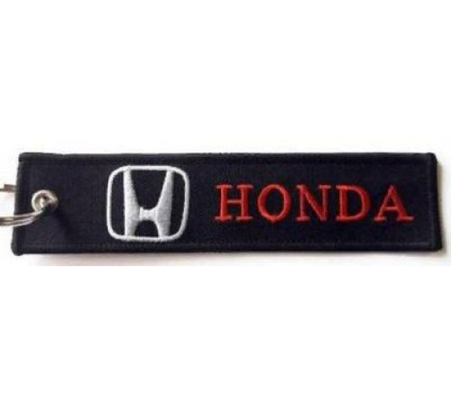 Брелок ткань, вышивка Хонда авто 13*3см BMV 002