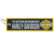 Брелок ткань, вышивка Харлей 13*3см BMV 009