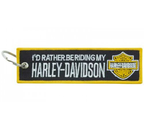 Брелок ткань, вышивка Харлей 13*3см BMV 009