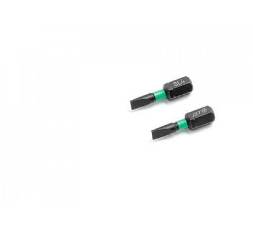 Бита ударная 1/4'', SL4 × 25 мм, 2 шт. ДТ