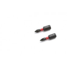 Бита ударная 1/4'', PZ0 × 25 мм, 2 шт. ДТ