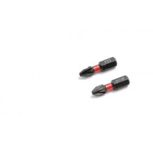 Бита ударная 1/4'', PZ2 × 25 мм, 2 шт. ДТ