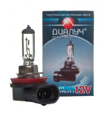 Лампа H11 12V standart 55W PGJ19-2 Диалуч ЛЧ411