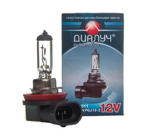 Лампа H11 12V standart 55W PGJ19-2 Диалуч ЛЧ411