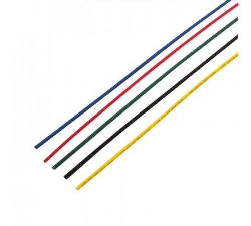 Термоусаживаемая трубка REXANT  2,0/1,0 мм (1м) цвета в ассортименте