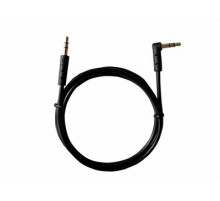 Кабель AUX 3,5 мм штекер-штекер угловой 1 м черный REXANT