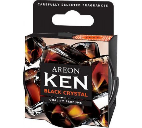 Ароматизатор AREON KEN Black Crystal (Черный лед)  сухой в банке ~