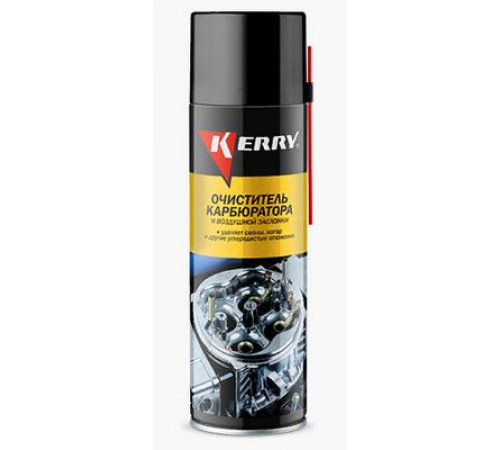 Очиститель карбюратора и воздушной заслонки KERRY +20% 650мл. аэрозоль