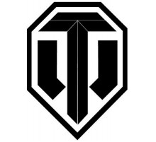 Наклейка Эмблема ТР-2  белый фон,виниловая,14x12