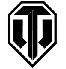 Наклейка Эмблема ТР-2  белый фон,виниловая,14x12