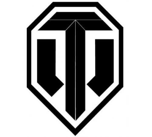 Наклейка Эмблема ТР-2  белый фон,виниловая,14x12