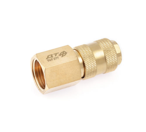 Штуцер быстросъёмный латунный "мама" (F) × "мама" 1/2"(F) ДТ