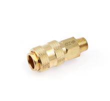 Штуцер быстросъёмный латунный "мама" (F) × "папа" 1/4"(М) ДТ