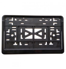 Рамка под номер квадратная без надписи, (книжка) черная