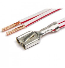 Контакт МАМА 6,3мм луж. с 2-мя проводами