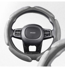 Оплетка искусственная замша с перфорацией M (37-39 см) SKYWAY Mix Sponge classic Серый