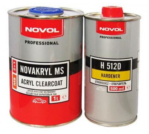 ЛАК NOVAKRYL MS + отвердитель 1л+0,5л. 2+1